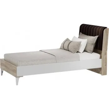 Postel Postel 100x200cm Kaylla - dub sofia, bílá