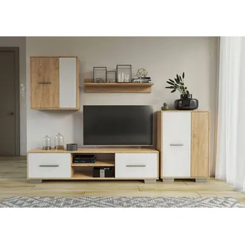 Obývací stěna Nábytek do obývacího pokoje Casarredo jasan bílý