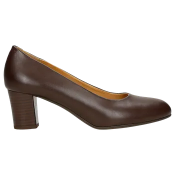 Dámské lodičky Hnědé Dámské Kožené Lodičky Do Kanceláře Wojas 740052 40