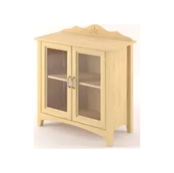 Knihovna Interier-Stejskal | Vitrína Castello masiv borovice S16A - Castello dekory Olše tmavá