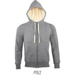 SOL´S SHERPA / Unisex mikina s kapucí - grey melange S