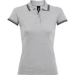 SOL´S PASADENA / Dámská polokošile - grey malange/french navy - XXL