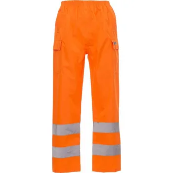 Pánská móda PAYPER HURRICANE-PANTS FLUO 000355-0093 / Reflexní kalhoty proti dešti - oranžová XXL