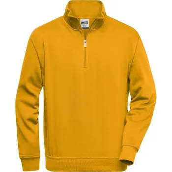 Pánská mikina DAIBER JN 831 / Pánská pracovní mikina s 1/2 zipem - gold yellow XXXL