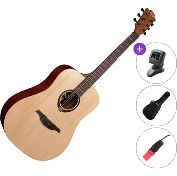 Akustická kytara LAG T70D DELUXE SET Natural Satin Akustická kytara