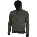 BENNON OLYMPOS SWEATSHIRT / Pohodlná pánská mikina s kapucí - tmavě zelená 4XL