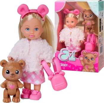 Panenka Simba Panenka Evi Love Sada Teddy Mini panenka s Batůžkem a Medvídek