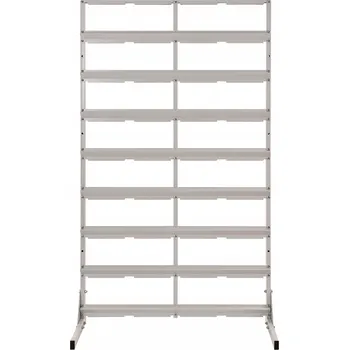 Dílenský regál DÍLENSKÝ REGÁL R1 00080 + 32 ZÁSOBNÍKŮ