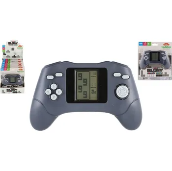 Hlavolam Digitální hra Padající kostky konzole hlavolam plast 15x9cm na baterie se zvukem na kartě