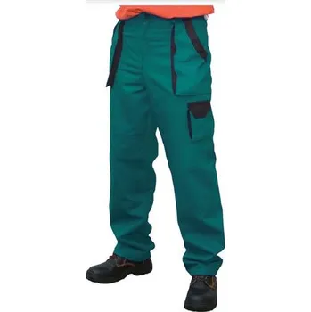 montérky Pracovní kalhoty do pasu King, zeleno-černé - vel. 54