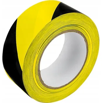 Lepicí páska Výstražná páska GRAND černo-žlutá 48 mm x 50 m
