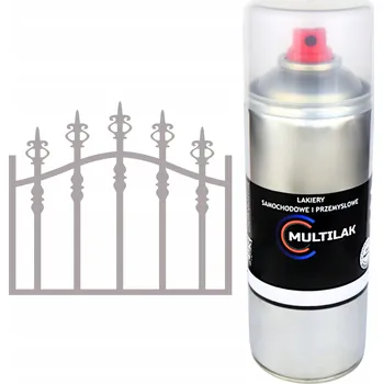 Barva ve spreji Profesionální lesklý antikorozní lak ve spreji na ocel, kov a plech RAL 7036