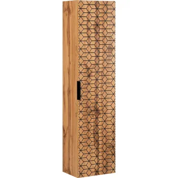 Šatní skříň Vysoká závěsná koupelnová skříňka 140 x 35 cm Comad Diamond Wotan 80-01
