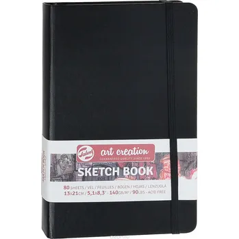 Skicák 80 listů Talens Art Creation 140g, černá tužka, malý 13x21 cm