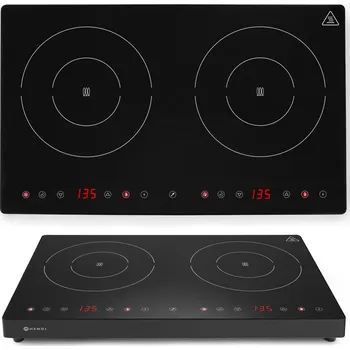 Vařič INDUKČNÍ VAŘIČ DVOUPLOTÝNKOVÝ NASTAVITELNÝ 9 ÚROVNÍ VÝKONU 3500W HENDI