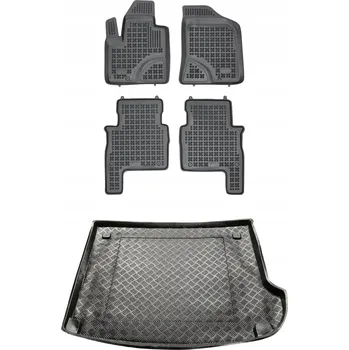 autokoberec Sada koberců a rohože do zavazadlového prostoru pro Hyundai SANTA FE II 2006