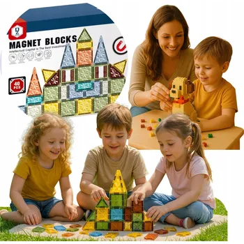 ostatní stavebnice STAVEBNICE KOSTKY 40ks EDUKAČNÍ STAVEBNICE 3D PUZZLE 157A +