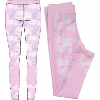 Dámské legíny EplusM dětské legíny dlouhé klasické polyester růžové velikost 110