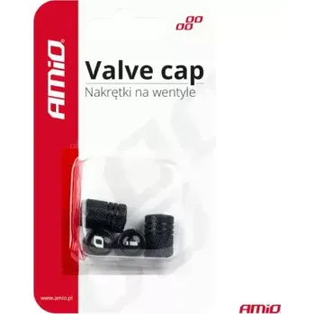 AMIO VALVE CAP - Hliníkové krytky na ventil černé 4ks