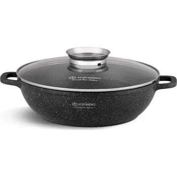 Hrnec Hrnec hrnec Edenberg, mělký hrnec na zapékání mramoru, 32 cm, 5,5 l