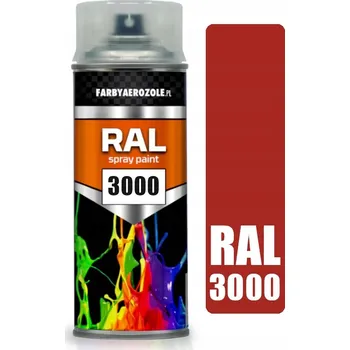 Barva ve spreji Akrylový lak ve spreji RAL 3000 FLAME RED 400ml Ohnivě červená Polomat