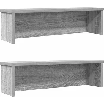 zahrada-XL kuchyňské regály stohovatelné 2 pcs šedý sonoma 50x15x16 cm 860492