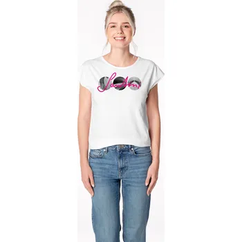 Dámské tričko CityZen - SANTINI Dámské tričko ALTA bílé Kruhy 44