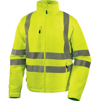 pracovní bunda DELTA FLENHV / Unisex reflexní nepromokavá strečová bunda - fluo žlutá M