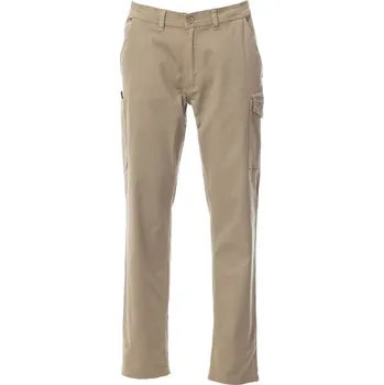 montérky PAYPER POWER STRETCH 001547-0376 / Elastické pracovní kalhoty do pasu - khaki XS