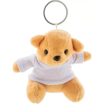 plyšák TeddyFob přívěsek na klíče s plyšovým medvídkem - bílá - AP800054-01