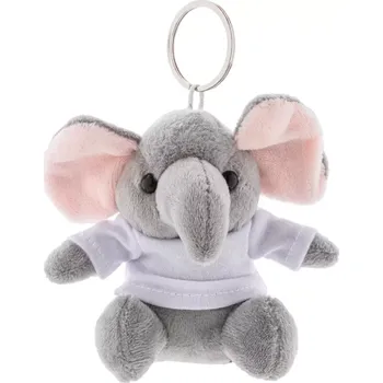 plyšák TrumpFob plyšový přívěsek na klíče s slonem - šedá - AP800059