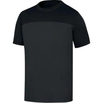 Pánská móda DELTA GENOA2 / Pánské bavlněné tričko s krátkým rukávem - šedá/černá L