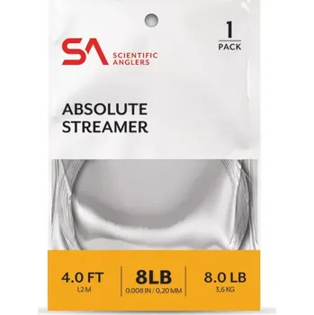 Muškařský ujímaný návazec Scientific Anglers Absolute Streamer Leader 4' 10 lb (0,23 mm)