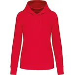 KARIBAN VINTAGE K4028 / Dámská ekologická mikina s kapucí - red M
