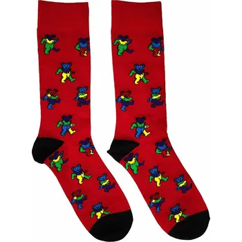 Pánské ponožky Grateful Dead ponožky, Dancing Bears Red, unisex - velikost 6 až 11 (39 - 45)