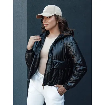 Dámská bunda Dámská krátká bunda ARON Dstreet TY4398 Barva: Černá, Velikost: XL