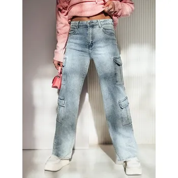 Dámské džíny Dámské džíny ARGORAVE cargo Dstreet UY2226 Barva: Modrá - světle, Velikost: XS