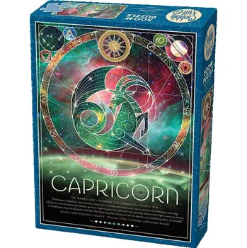 Puzzle COBBLE HILL Puzzle Znamení zvěrokruhu: Kozoroh 500 dílků