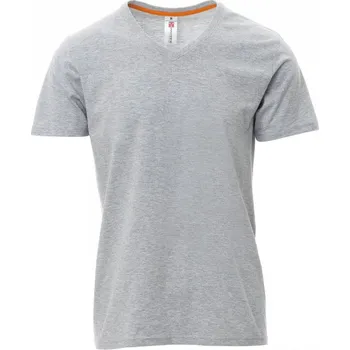 Pánské tričko PAYPER V-NECK MELANGE 000909-0252 / Pánské tričko s krátkým rukávem a výstřihem do V - melange grey XS