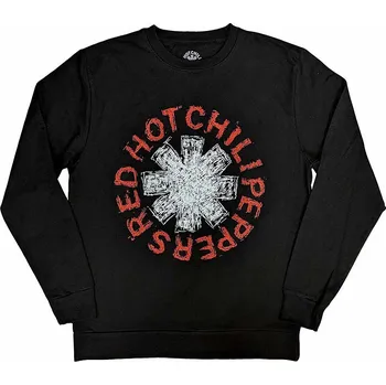 Pánská móda Red Hot Chili Peppers mikina, Sweatshirt Scribble Asterisk Black, unisex M