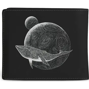 Peněženka Gojira peněženka PU 11 x 10 x 1 cm, Flying Whale Black