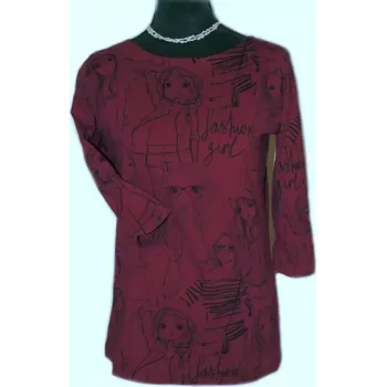 Dámské tričko Praktické dámské triko Mája vínové