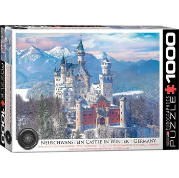 Puzzle EUROGRAPHICS Puzzle Zámek Neuschwanstein v zimě 1000 dílků