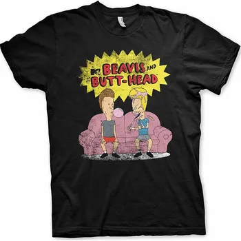 Beavis and Butt-Head tričko, Beavis and Butt-Head Black, pánské L