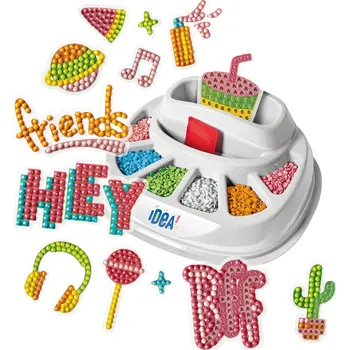 Hračka CLEMENTONI IDEA Sparkly Creations Diamantové malování: Popový styl