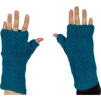 Rukavice Vlněné bezprstové rukavice Ginevra Blue