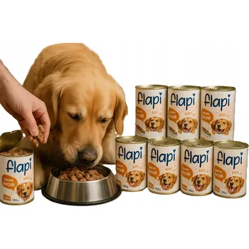 Krmivo pro psa Flapi vlhké krmivo pro psy s kuřecím masem v omáčce 8 ks x 1250 g