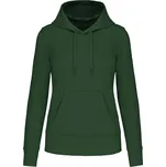 KARIBAN VINTAGE K4028 / Dámská ekologická mikina s kapucí - forest green L