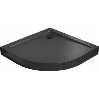 Sprchová vanička Sprchová vanička Radaway Doros A Compact Stone Černá půlkruhová 90 x 90 cm