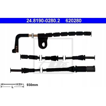 Brzdová hadice Senzor opotřebení brzdových destiček ATE 24.8190-0280.2